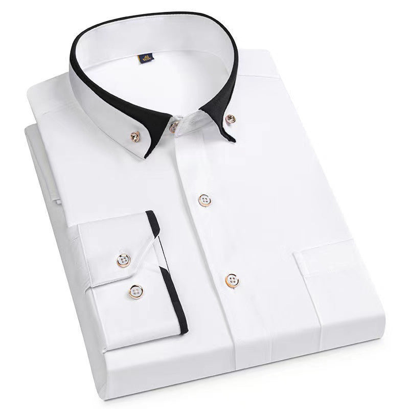 Chemise homme à manches longues.
