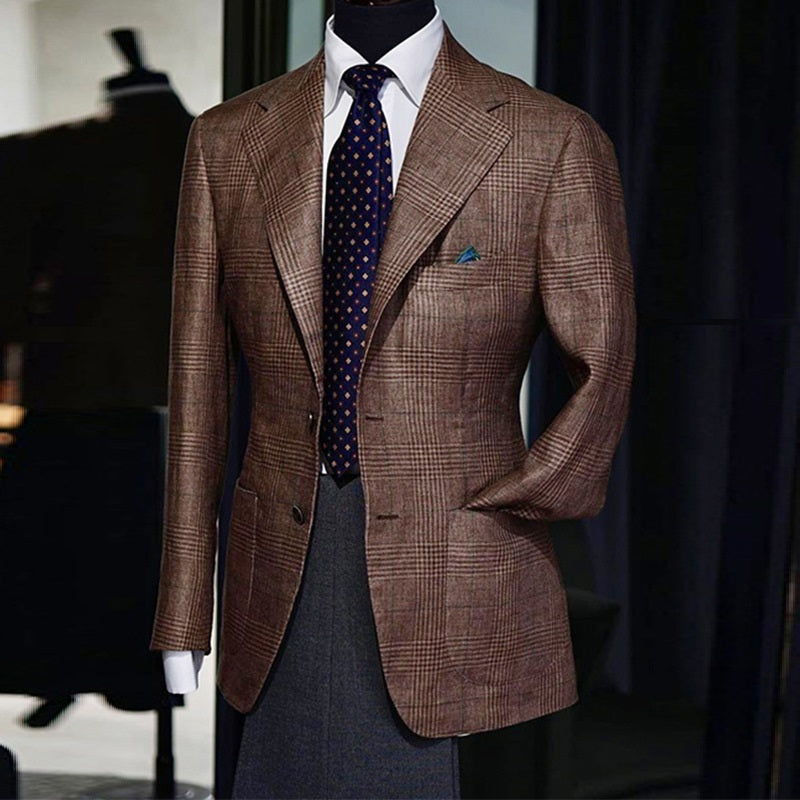 Blazer slim décontracté pour homme