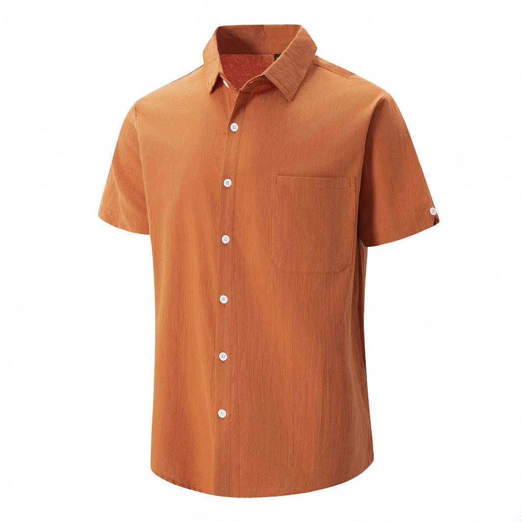 Young Men's Casual Short-sleeved Shirt