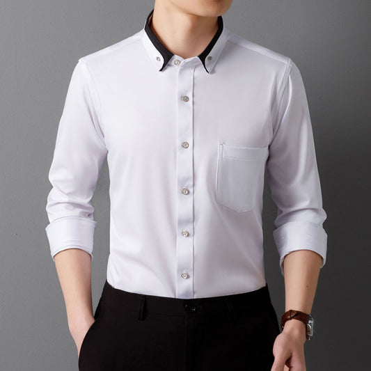 Chemise homme à manches longues.