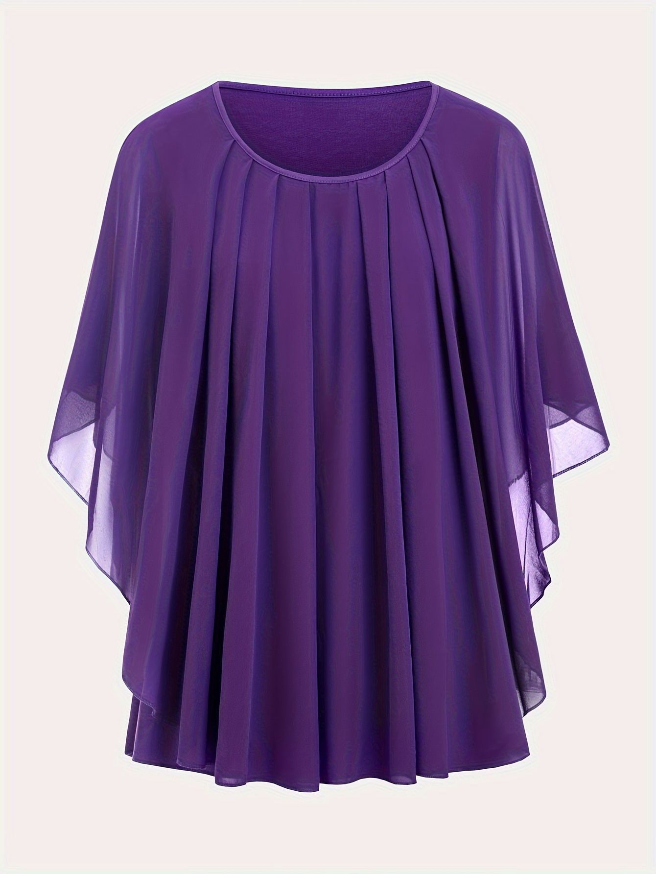 Vêtements pour femmes grande taille européens et américains – nouveau modèle, manches courtes, couleur unie, coupe ample et ventre couvrant