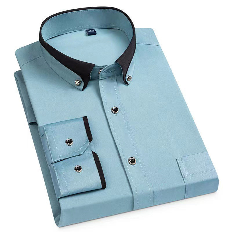 Chemise homme à manches longues.