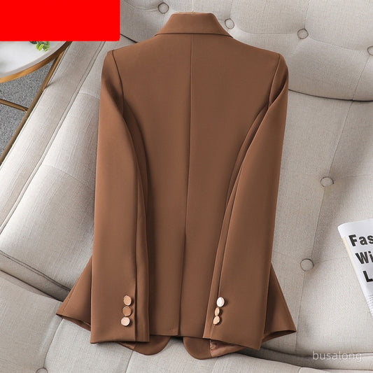 Costume professionnel à manches longues pour femme, vêtements de travail formels