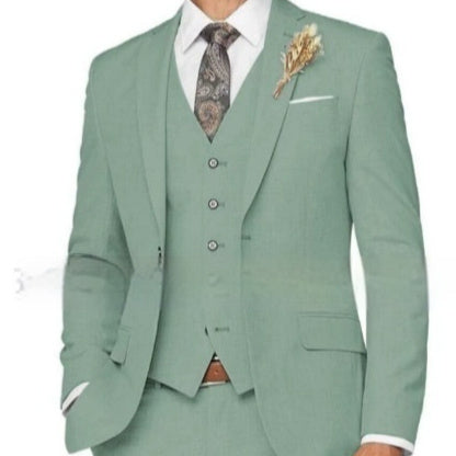 Ensemble de costume trois pièces décontracté pour homme