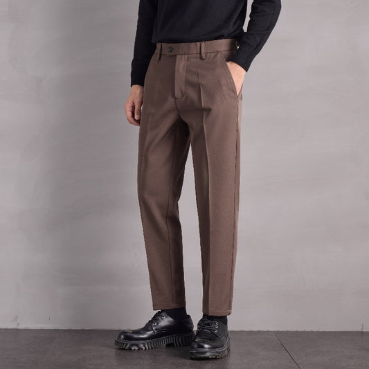 Pantalons droits décontractés pour hommes automne-hiver