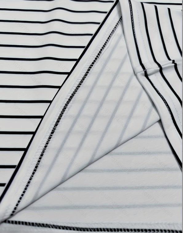 T-shirt rayé à manches courtes pour femmes – style européen et américain