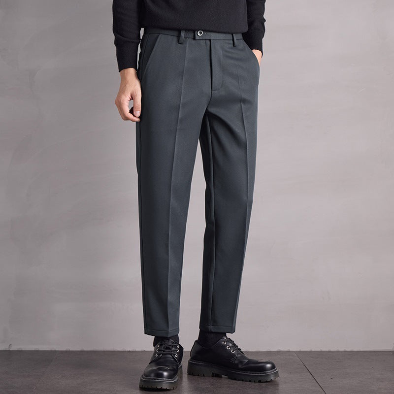 Pantalons droits décontractés pour hommes automne-hiver