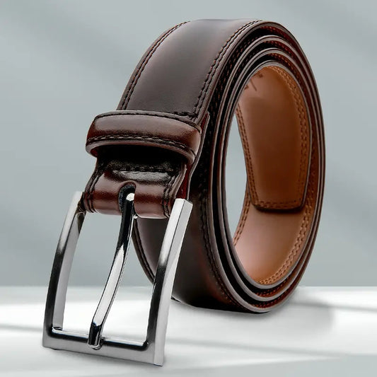 Ceinture simple et décontractée en cuir pour homme