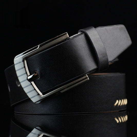 Ceinture à boucle ardillon décontractée pour homme
