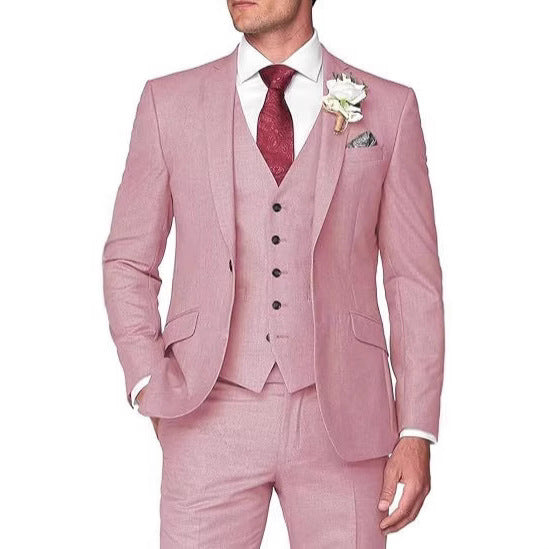 Ensemble veste et pantalon de travail de couleur unie pour homme