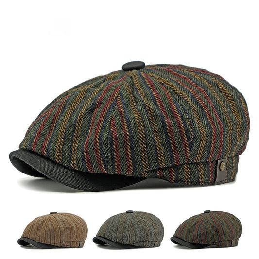 Béret à rayures vintage tendance