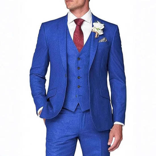 Ensemble veste et pantalon de travail de couleur unie pour homme