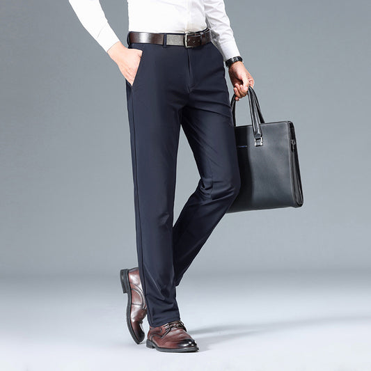 Pantalon décontracté en soie glacée Jinammonia à haute élasticité pour homme