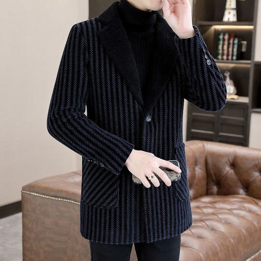 Manteau mi-long pour homme, automne et hiver, de haute qualité
