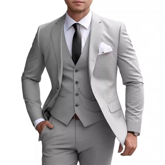Costume Slim Fit Business Suit Banquet Tempérament Formelle Pour Hommes