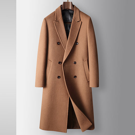 Manteau chaud en laine avec doublure en duvet de canard blanc