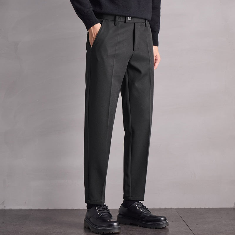 Pantalons droits décontractés pour hommes automne-hiver