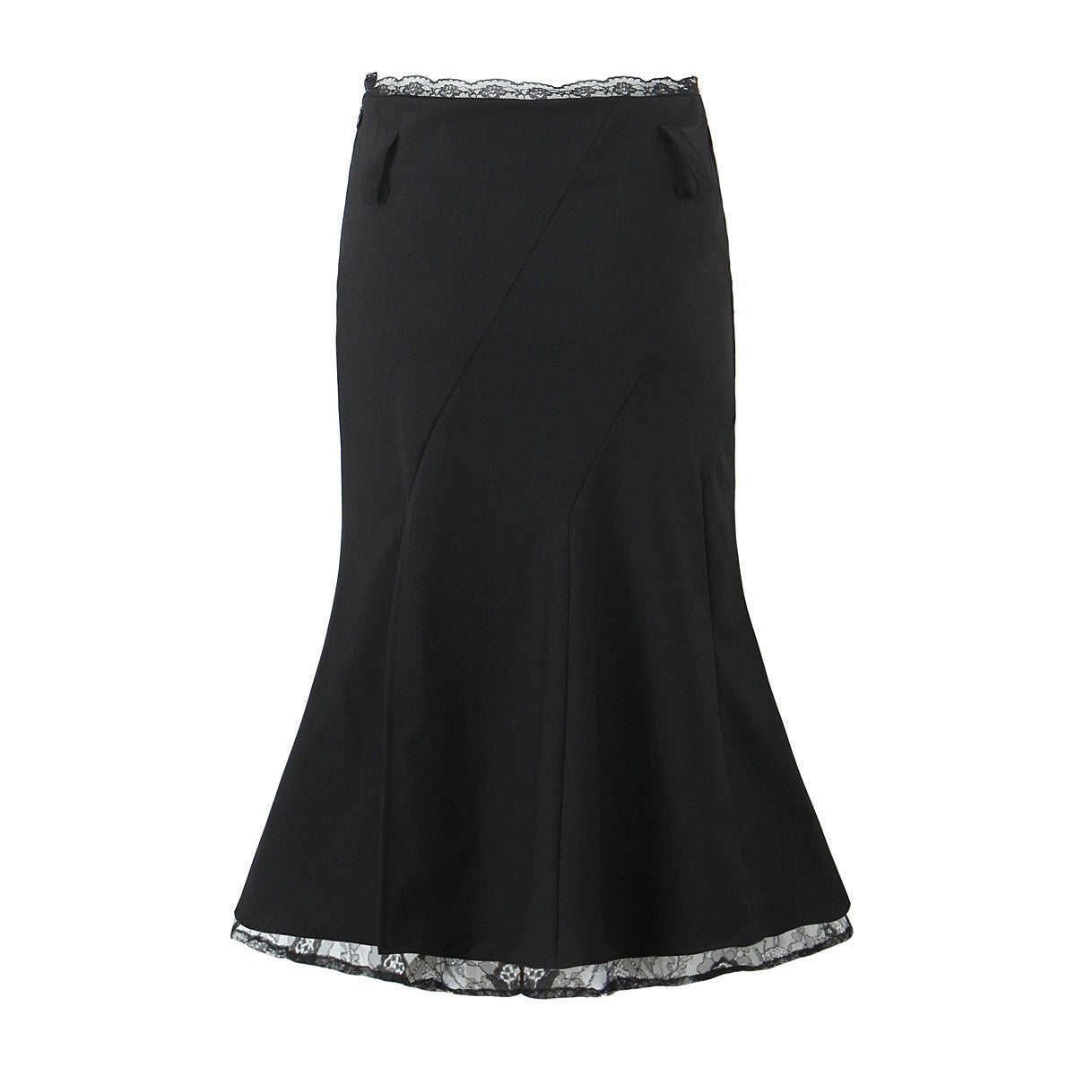 Lace Stitching Fishtail Elegant Slimming Sheath Skirt
