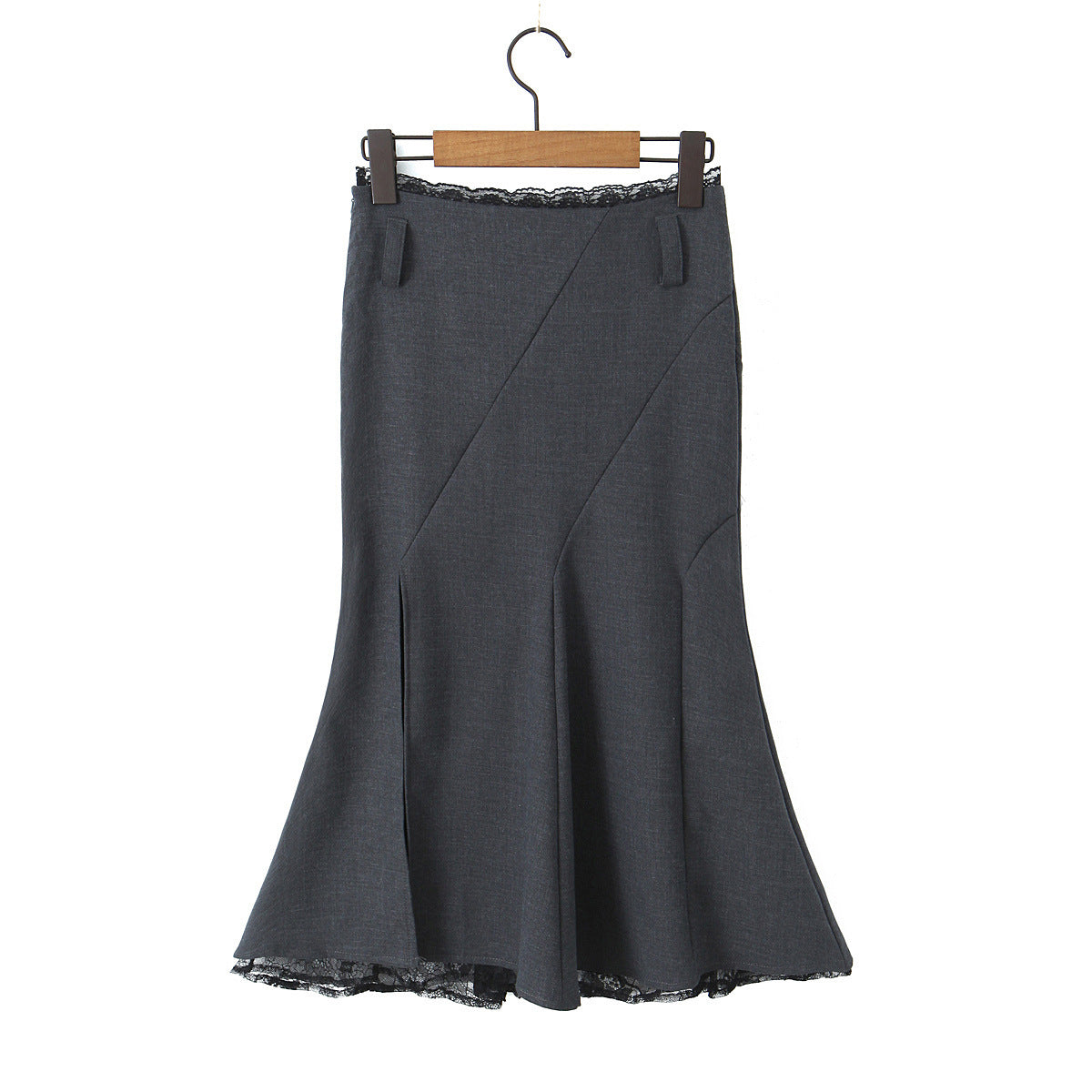 Lace Stitching Fishtail Elegant Slimming Sheath Skirt