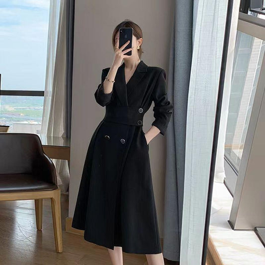 Loose Belly-covering Elegant Little Black Dress